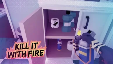 Hunt spiders in Kill it With Fire VR game