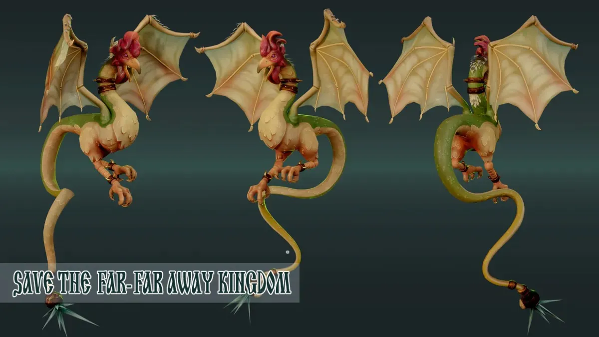 Basilisk – one of the bosses in our new fantasy adventure game