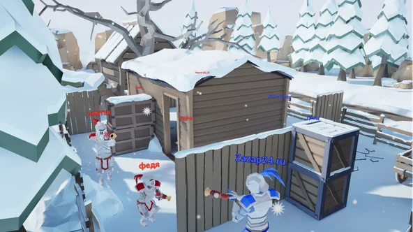 Warquest VR map Winter village