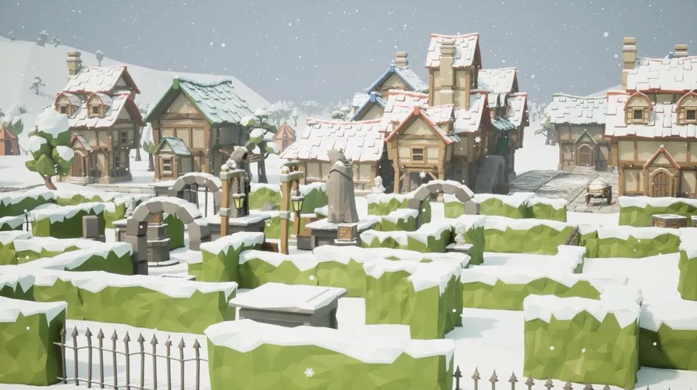 Snow Labyrinth map